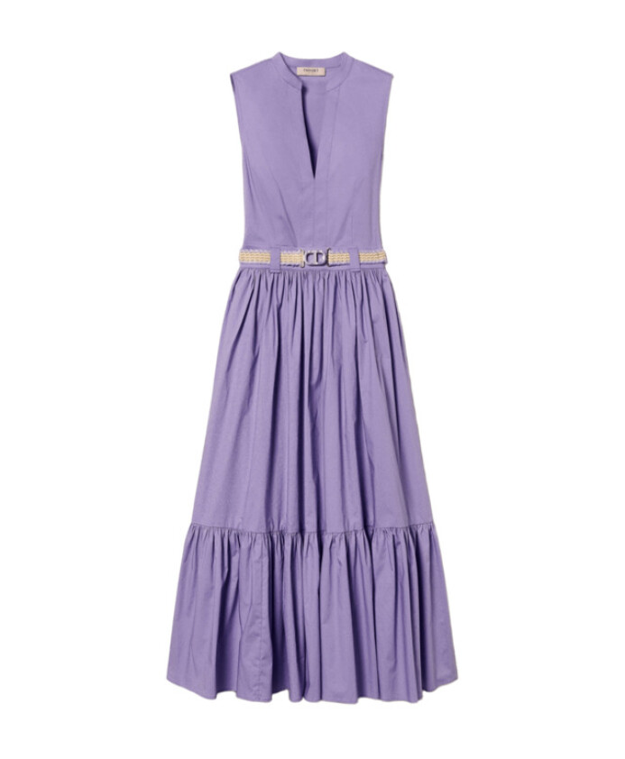 robe-lavande-col-en-v