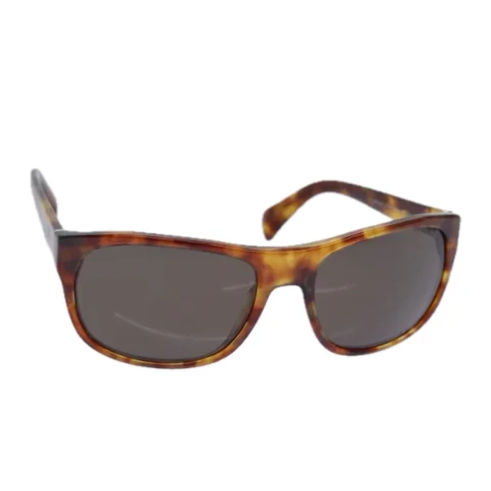 Prada Vintage Pre-owned Stainless Steel sunglasses Brown Dames