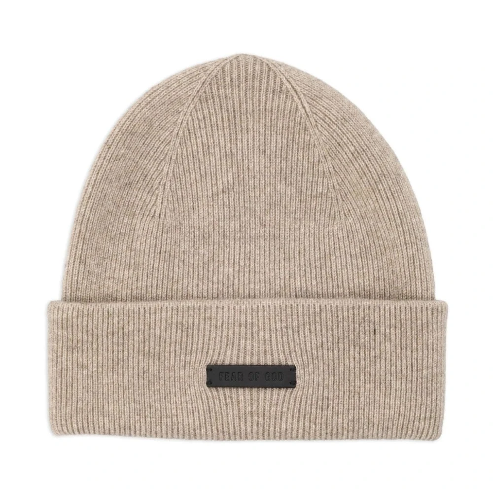 Fear Of God Men's Beige Sesame Beanie Hat