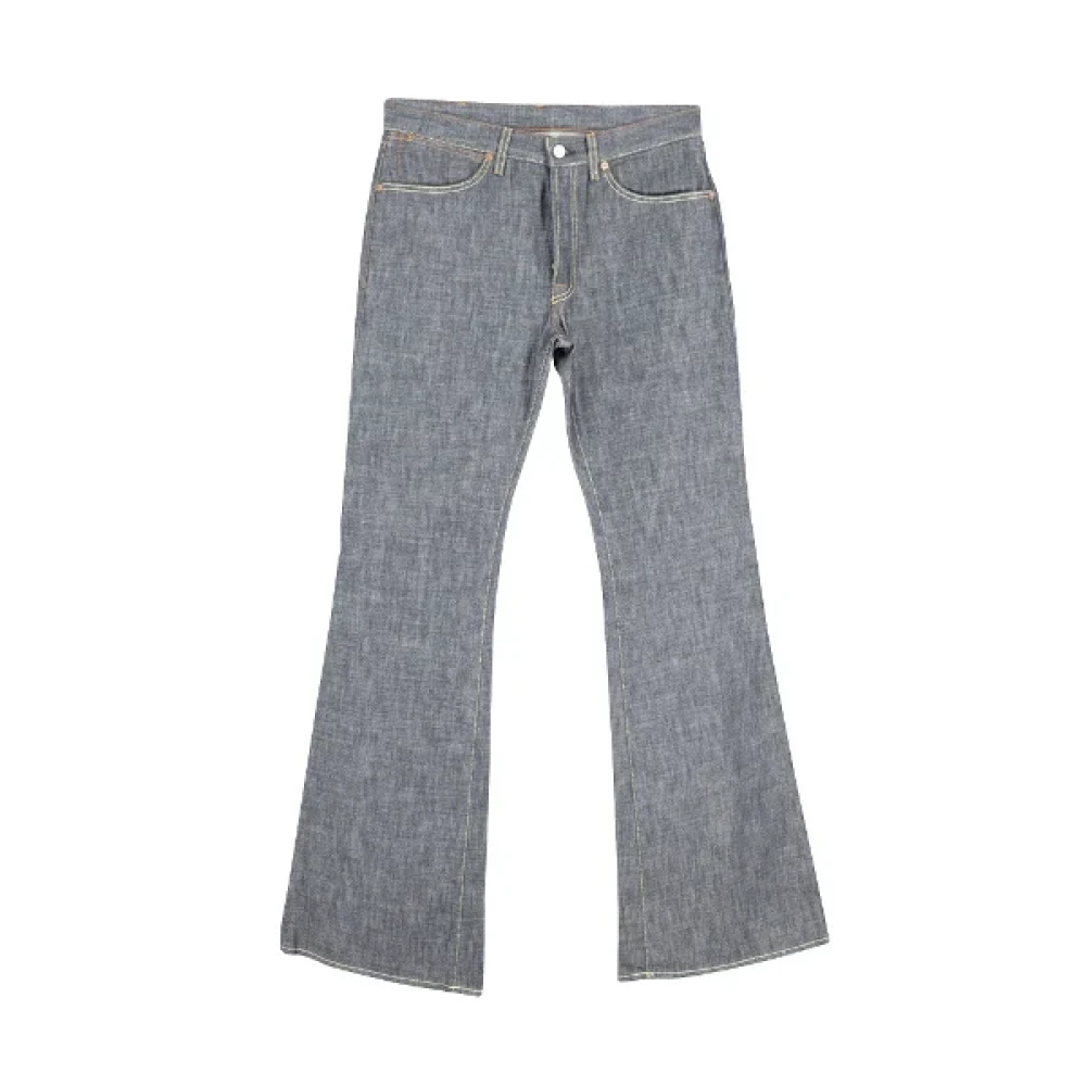 Gucci Vintage Pre-owned Cotton jeans Gray Dames
