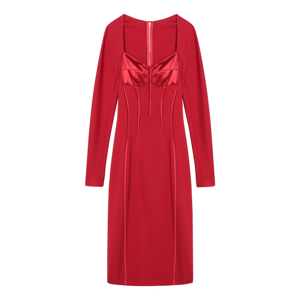 Dolce & Gabbana Dames Sheath Jurk Red Dames