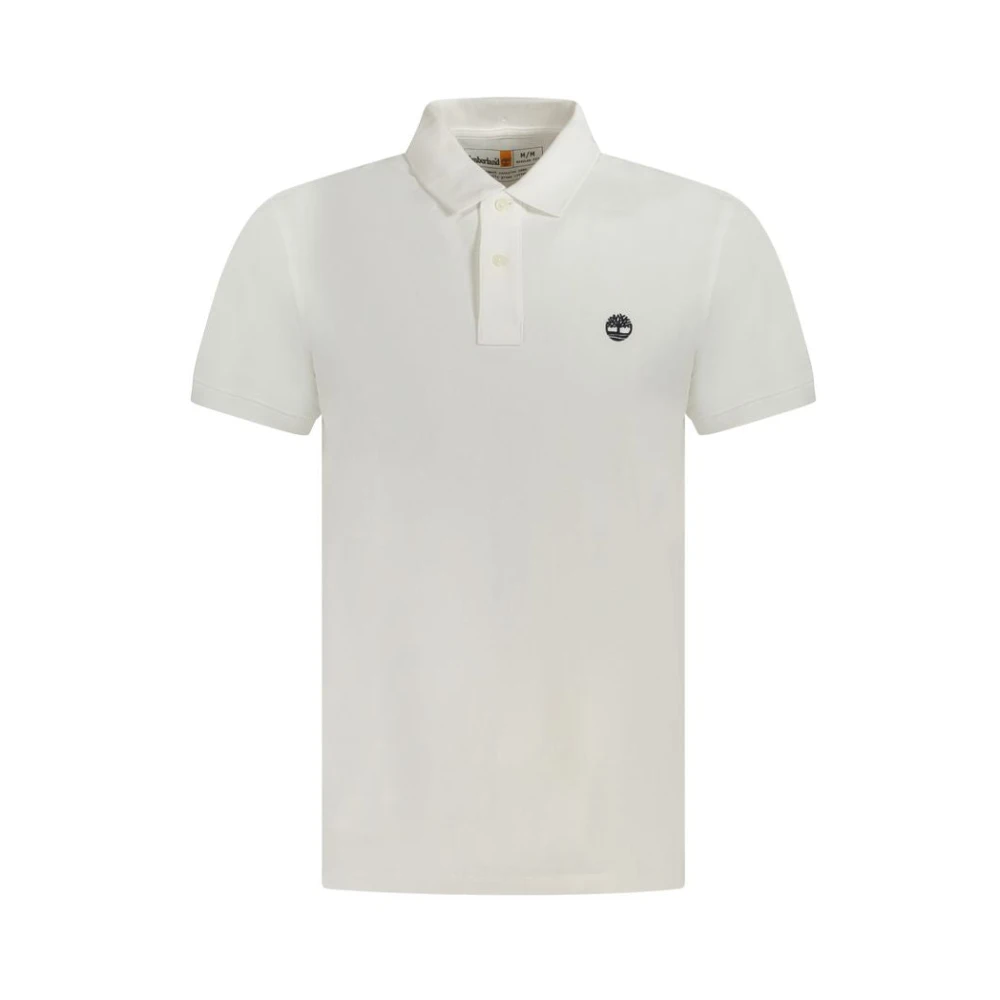 Timberland Men's White Cotton Polo Shirt - Polo Shirts - L - Tops
