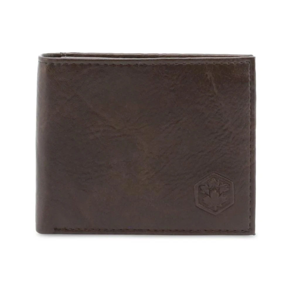 Lumberjack Mannelijk Bruin E Leren Portemonnee Met Creditcardhouder