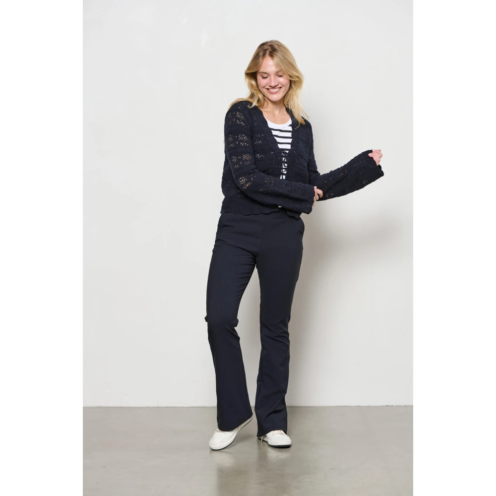 &Co Woman Wijde Broek Zomerse Stijl Blue Dames