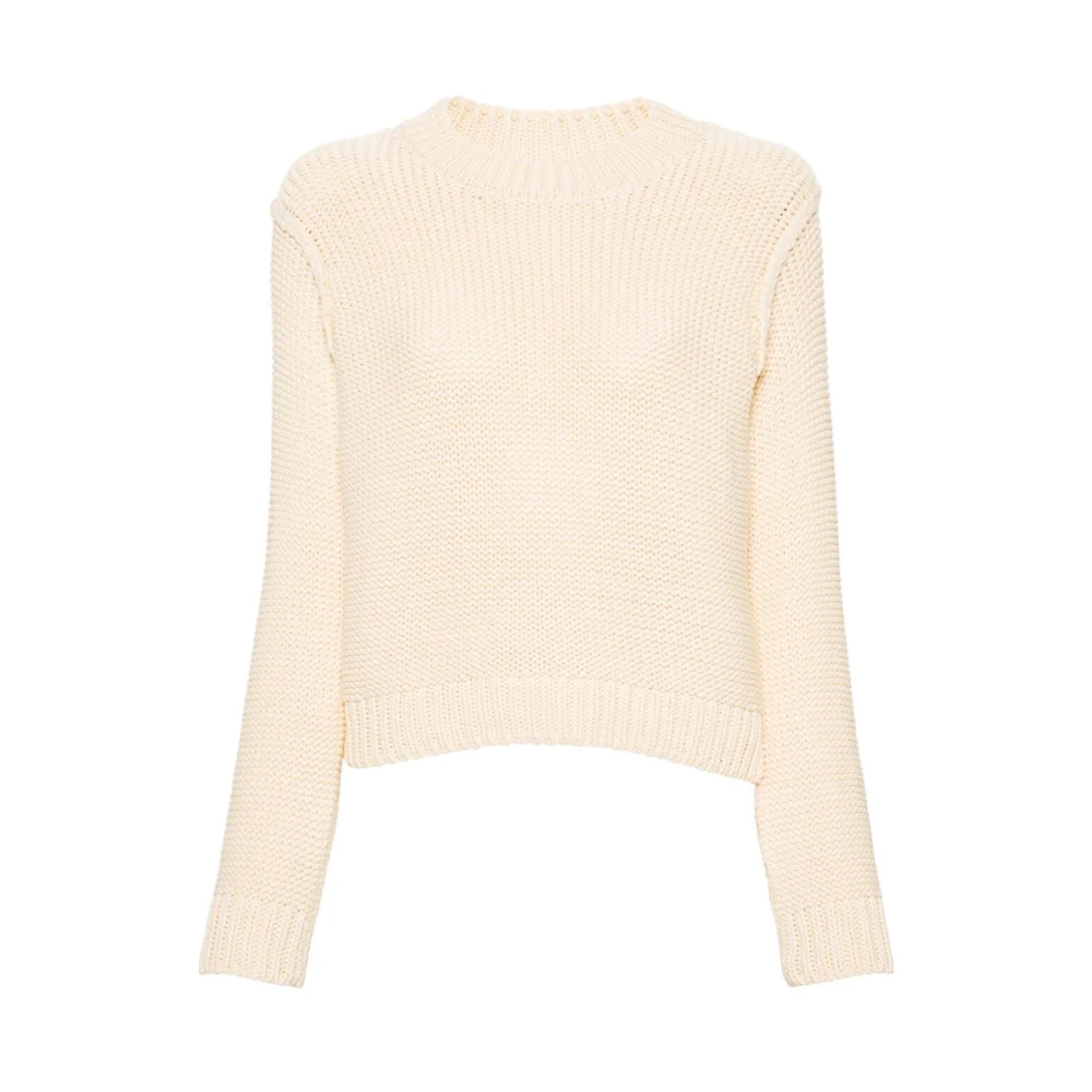 A.p.c. Beige Katoenmix Gebreide Trui White Dames