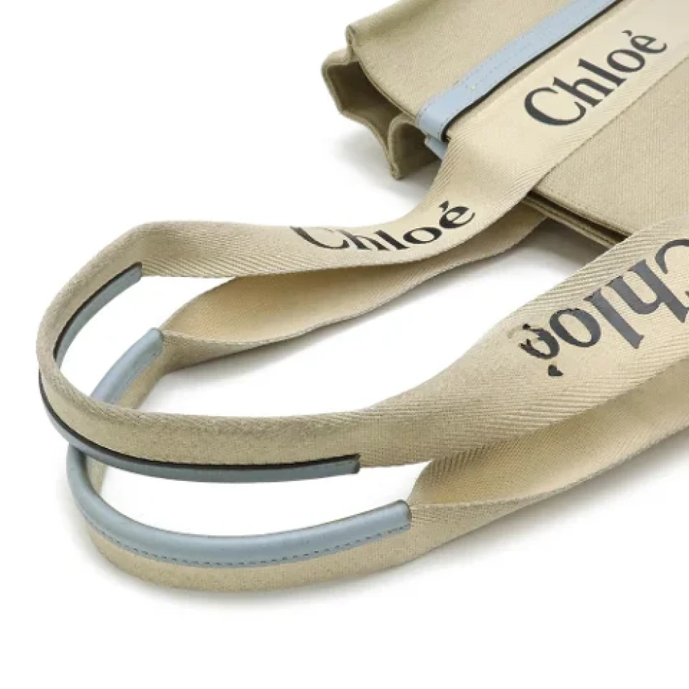Chloé Pre-owned Canvas shoulder-bags Gray Dames