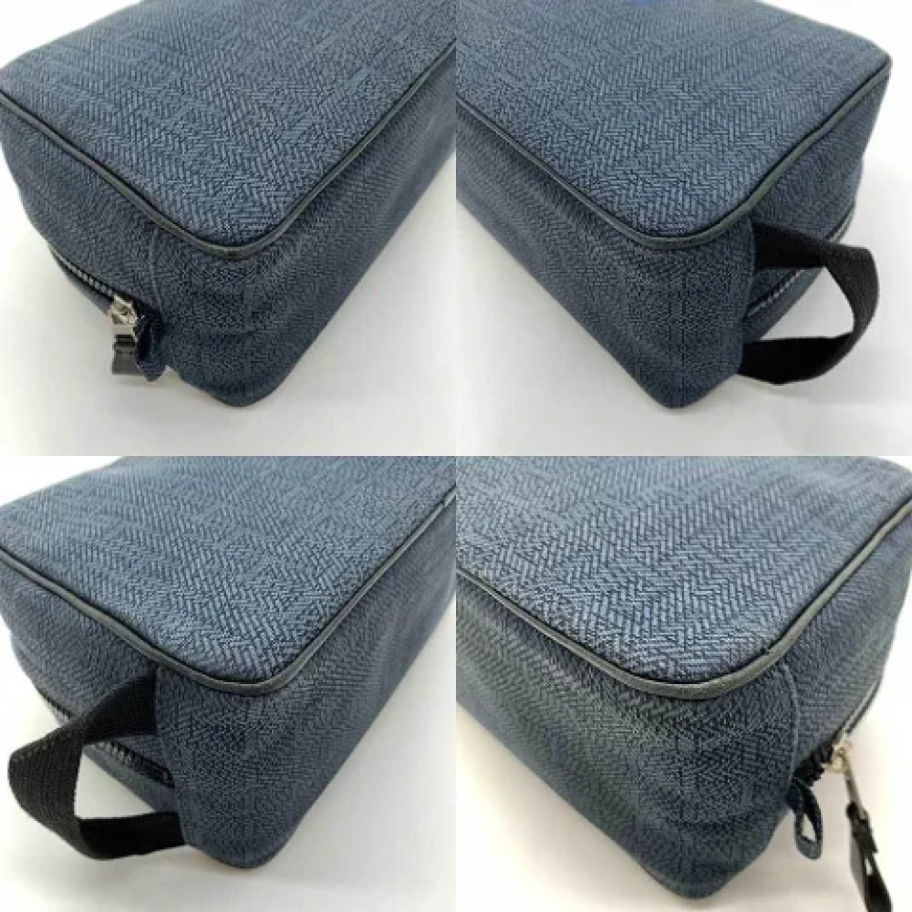 Hermès Vintage Pre-owned Fabric clutches Blue Dames