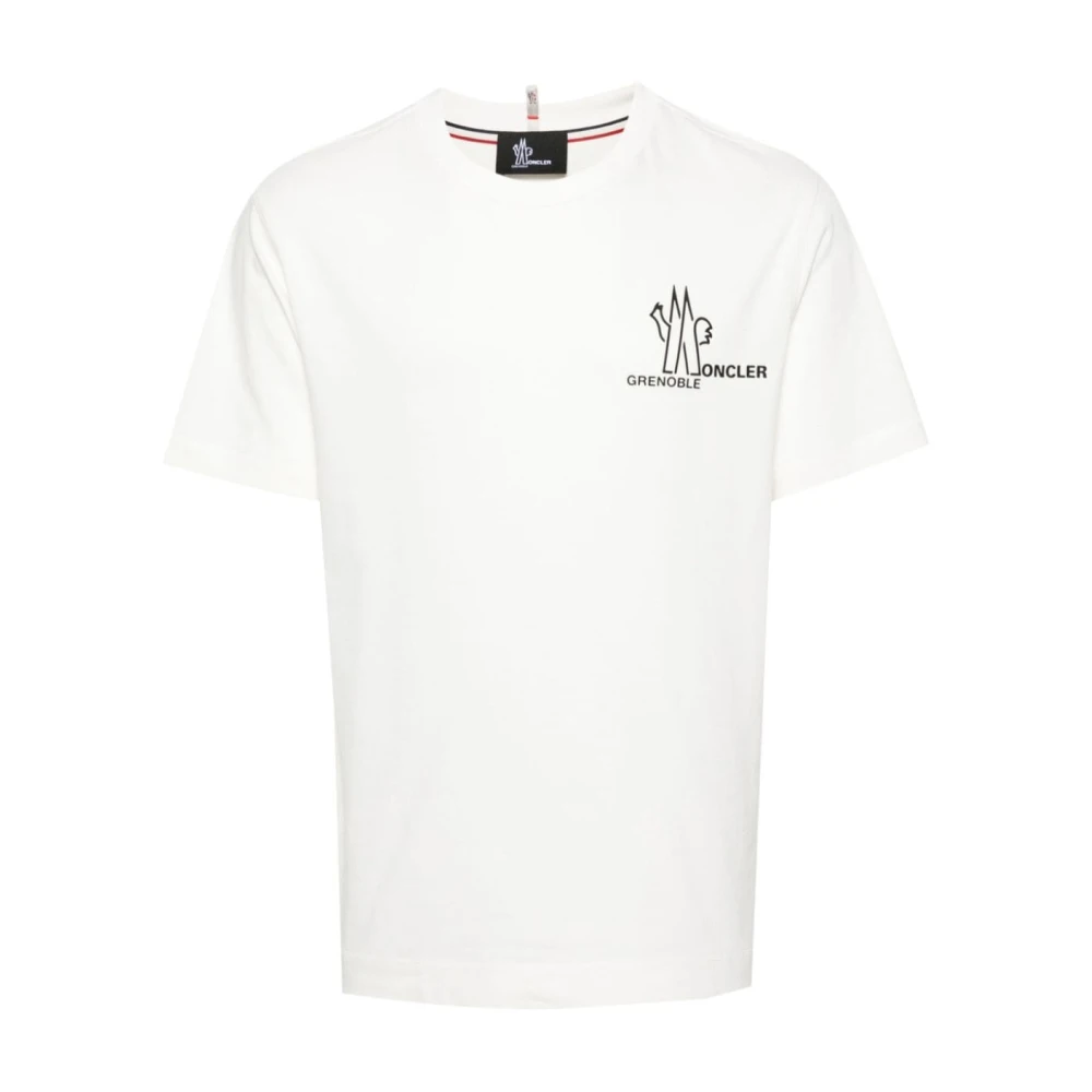 Moncler Wit Jersey Crew Neck T-shirt White Heren