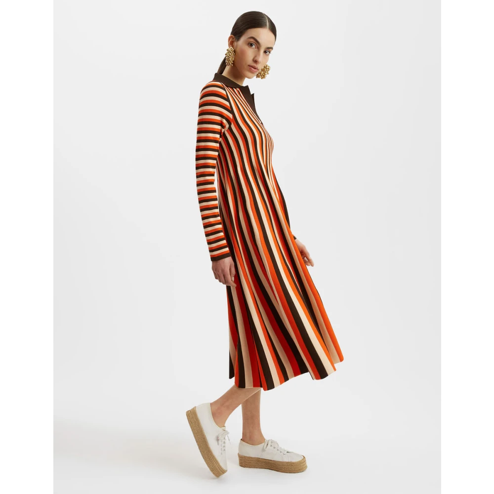 La DoubleJ Romeinse vakantie gebreide jurk Multicolor Dames