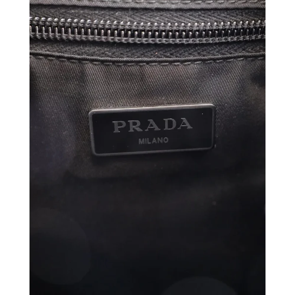 Prada Vintage Pre-owned Nylon backpacks Black Heren