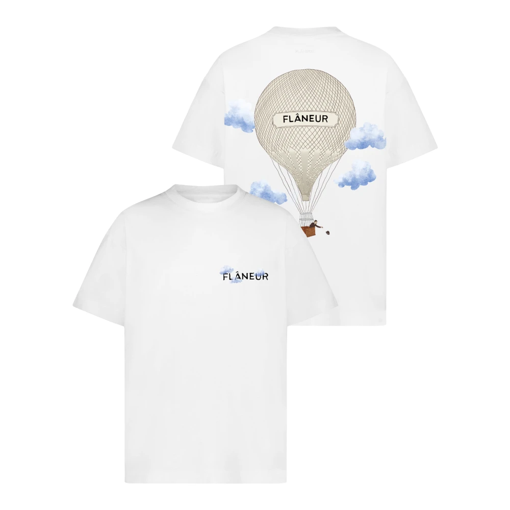 Flâneur Aéronautique White T-Shirt White Heren