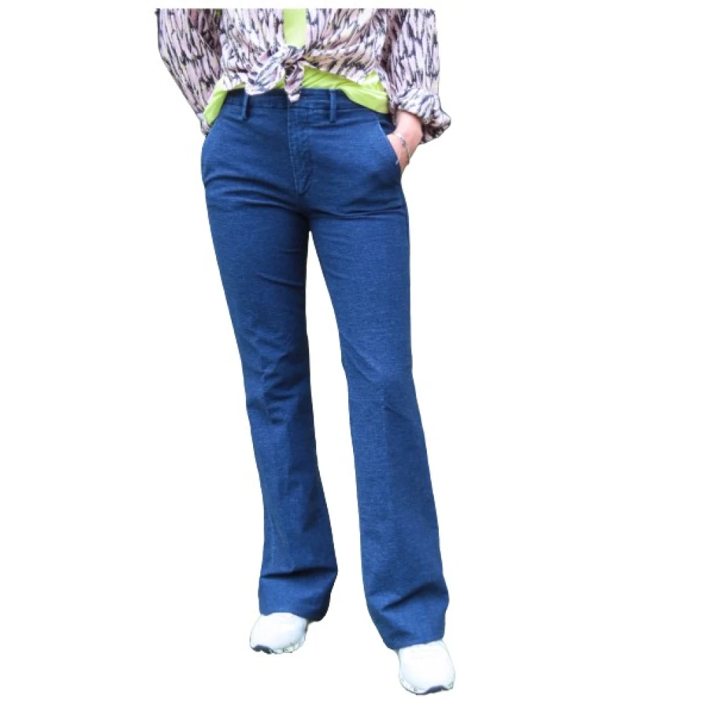 Mason's New York Flare Denim Broek Blue Dames