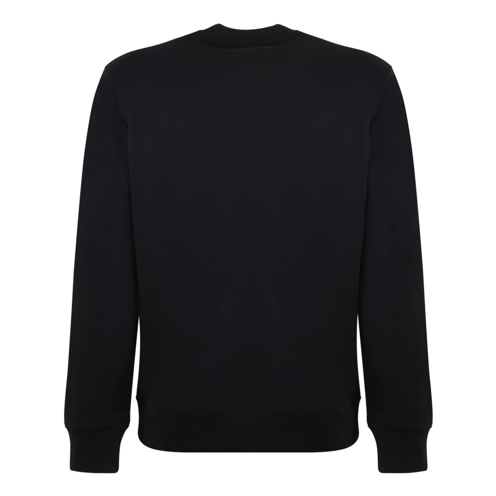 Versace Jeans Couture Tick Foil Sweater Heren Zwart Zilver Black Heren