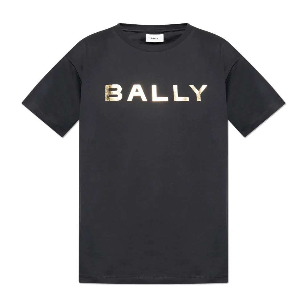 Bally T-shirt met korte mouwen en logo-opdruk Black Heren