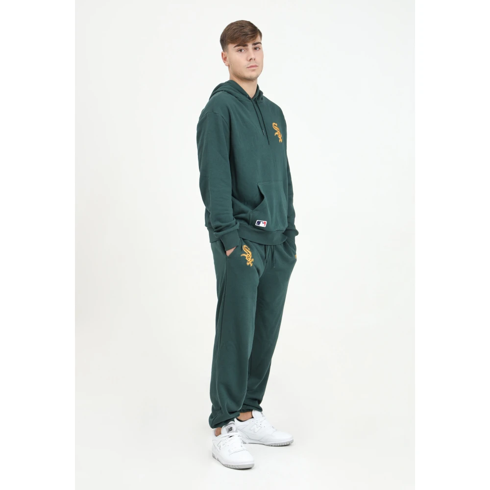 new era Groene Sportieve Joggers Essential Stijl Green Heren