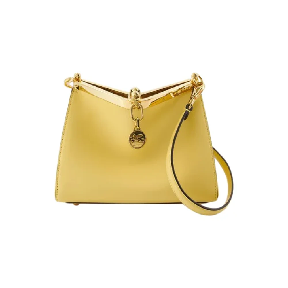 ETRO Leather handbags Yellow Dames