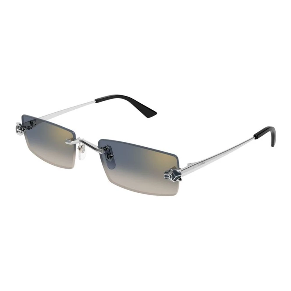 Cartier Gray Sunglasses, Unisex, 55 Mm, Ct0598s 002 Sunglasses