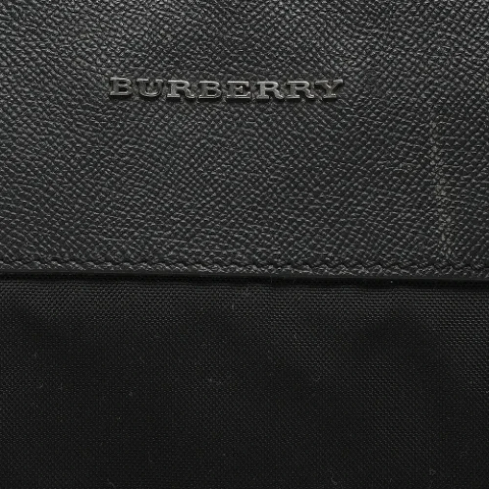 Burberry Vintage Pre-owned Leather handbags Black Dames