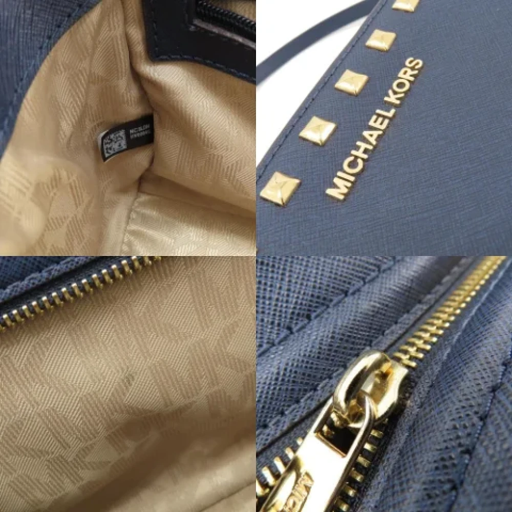 Michael Kors Pre-owned Leather shoulder-bags Blue Dames