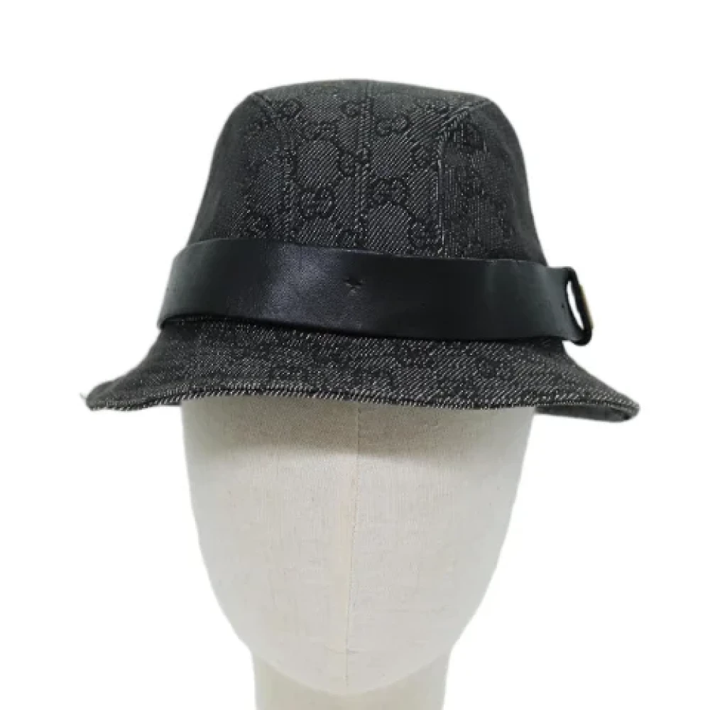 Gucci Vintage Pre-owned Fabric hats Black Dames