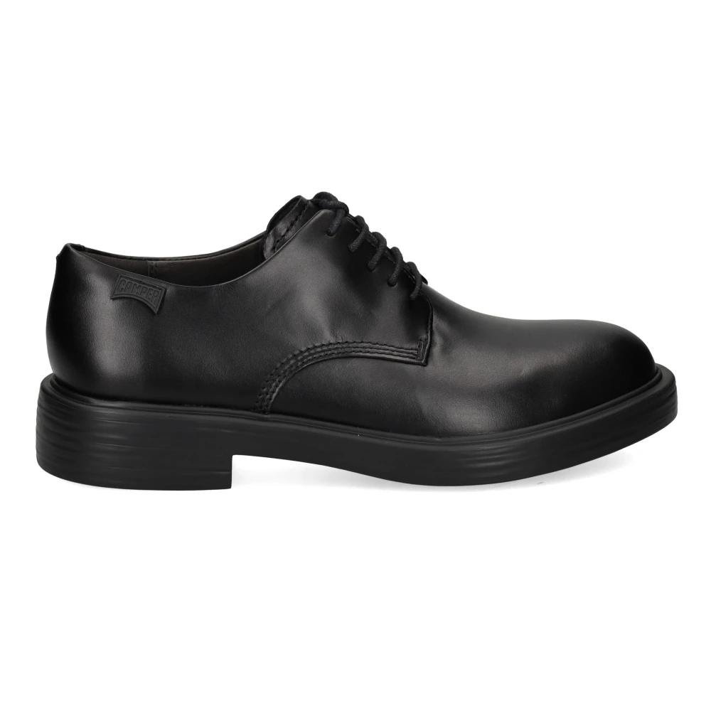 Camper, Schoenen , Heren, Zwart, 45 EU, Leer, Dean Campus Heren Leren Schoenen