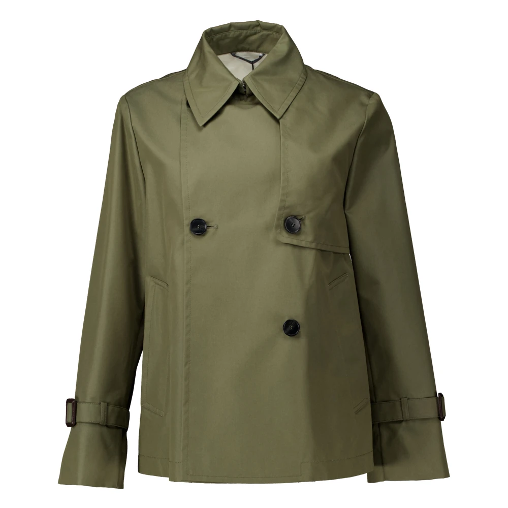 Max Mara Weekend Grön Biglia Trenchcoat Green, Dam