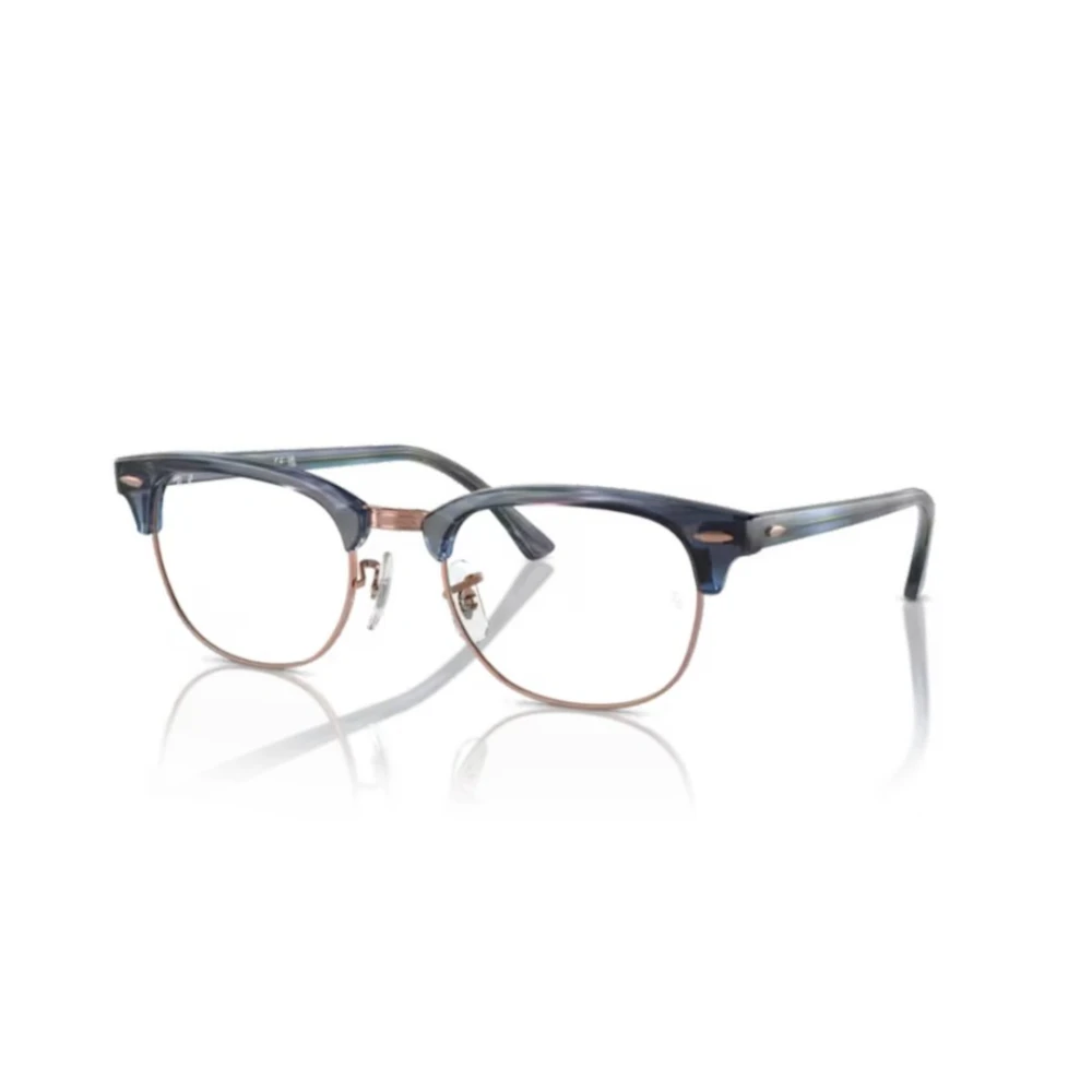 Ray - Ban Unisex Blue Rx5154 Clubmaster 8374 Optical Frames Acetate Transparent Squared Normal - Image 3