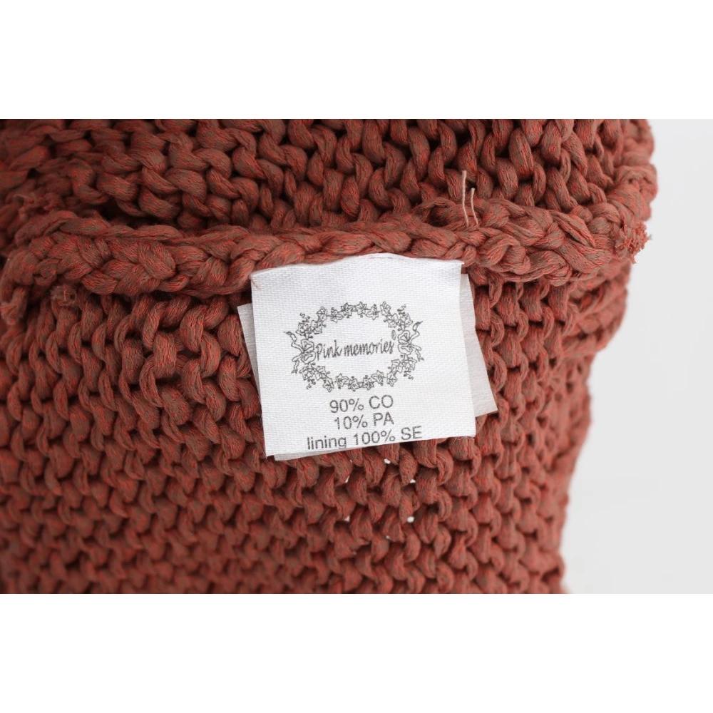 Pink Memories Rode Mouwloze Gebreide Vest Trui Red Dames