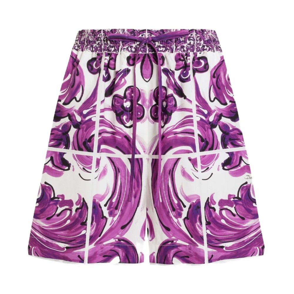 【関税&送料込】Dolce&Gabbana Floral Shorts Dolce & Gabbana Floral Silk Jams Shorts women - Glamood Outlet