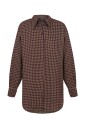 burgundy-checkered-oversized-shirt