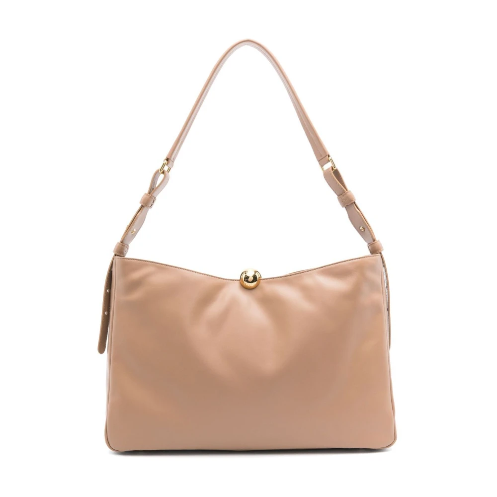 Furla Zachte Schoudertas Beige Dames