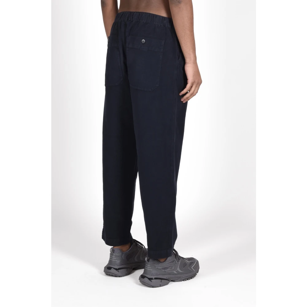 Barena Venezia Katoenmix Slim Fit Broek Blue Heren