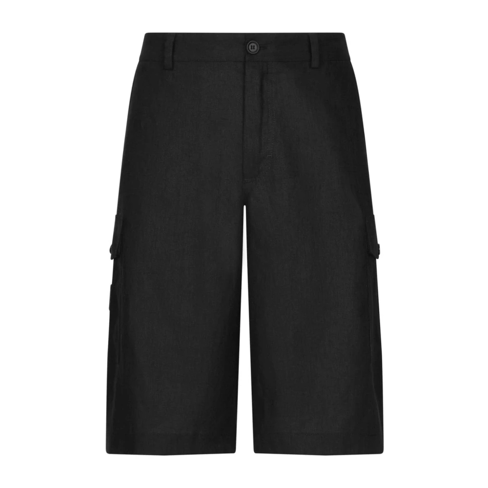 Dolce & Gabbana Zwarte Shorts voor Mannen Aw24 Black Heren