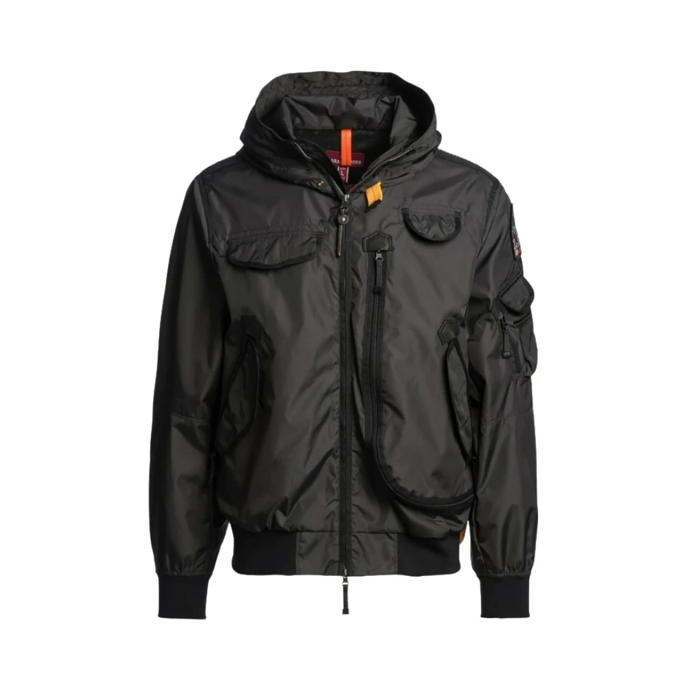 Parajumpers Men's Black Bomber Jackets, Xl, Gobi Hooded Bomber