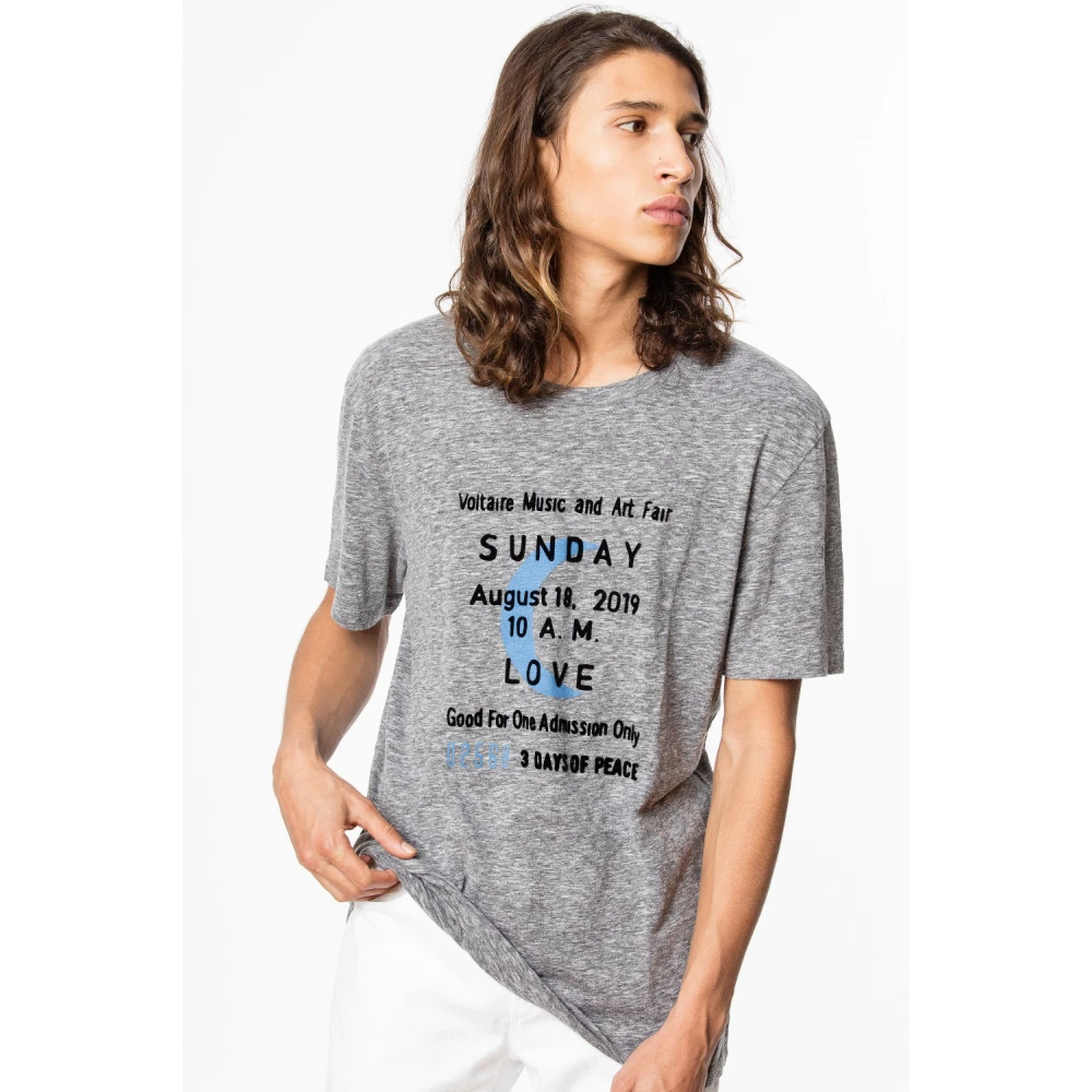 Zadig & Voltaire T-Shirts Gray Heren