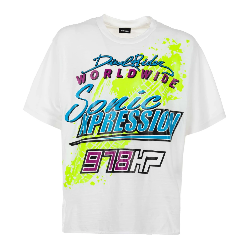 Diesel Heren T-Delphone T-shirt White Heren