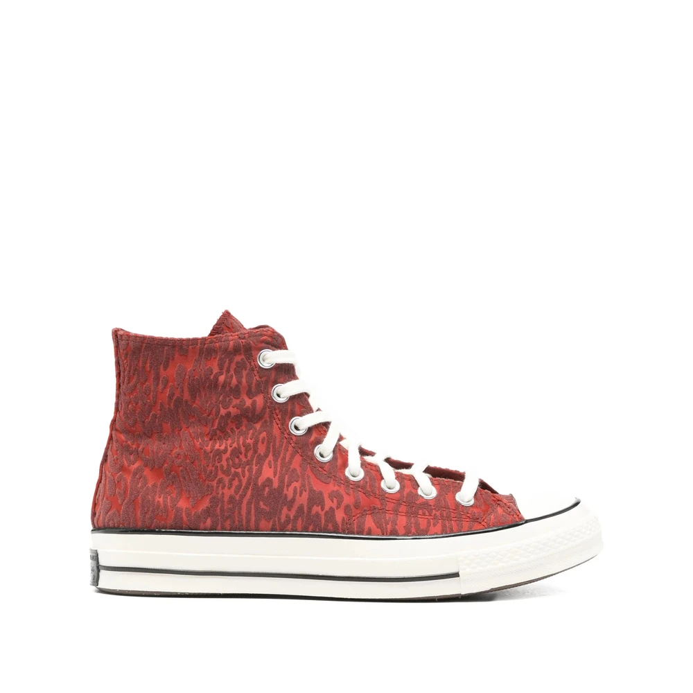 Converse Chuck 70 Satin Leopard Heren Schoenen Rood
