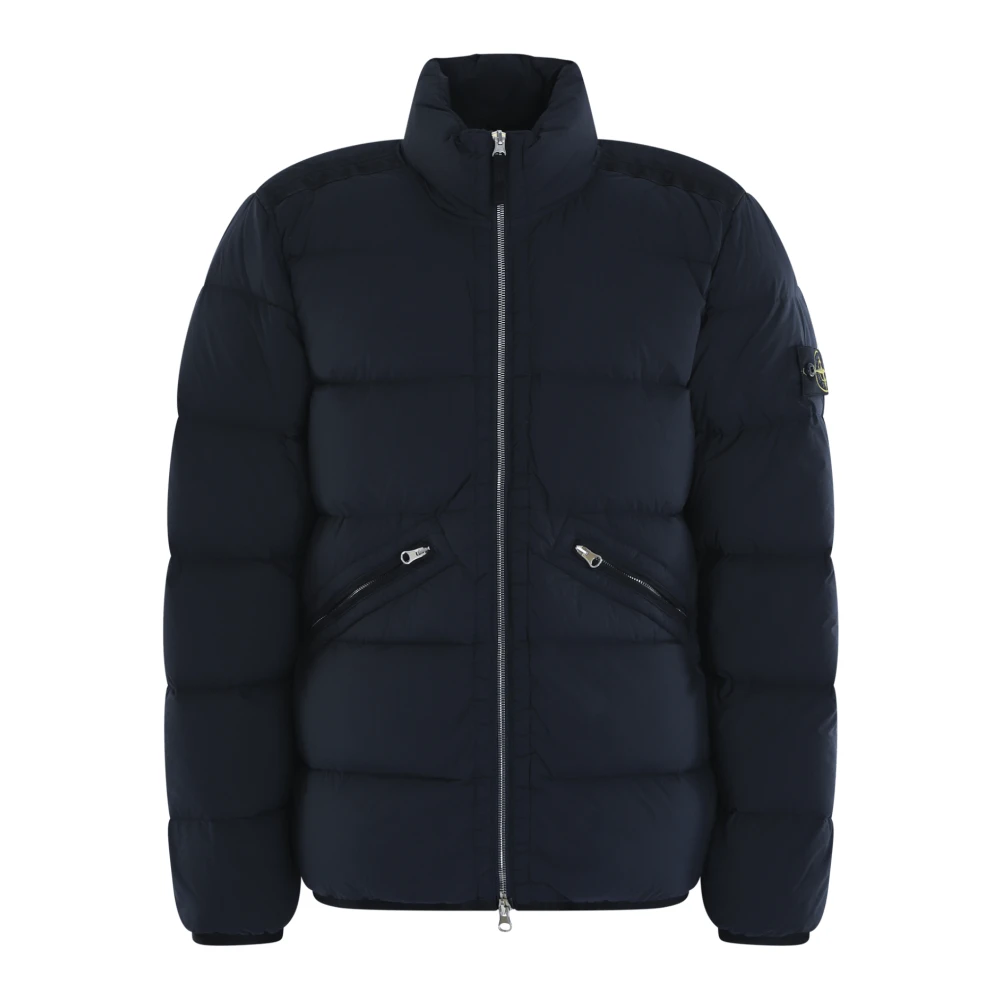 Stone Island Echte Donsjas Blue Heren