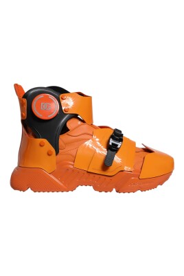 orange-multi-panel-high-top-sneakers