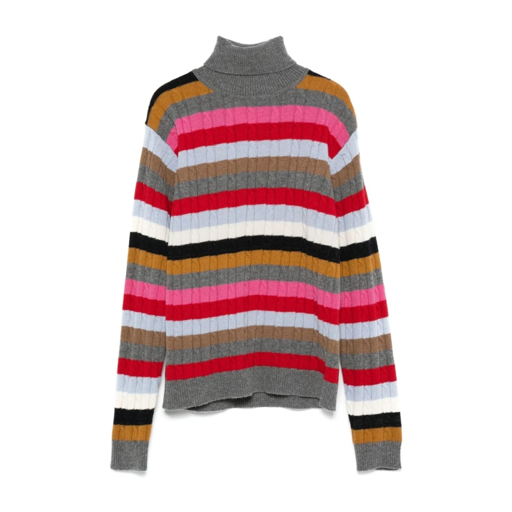 Semicouture Gestreepte Kabeltrui Multicolor Dames