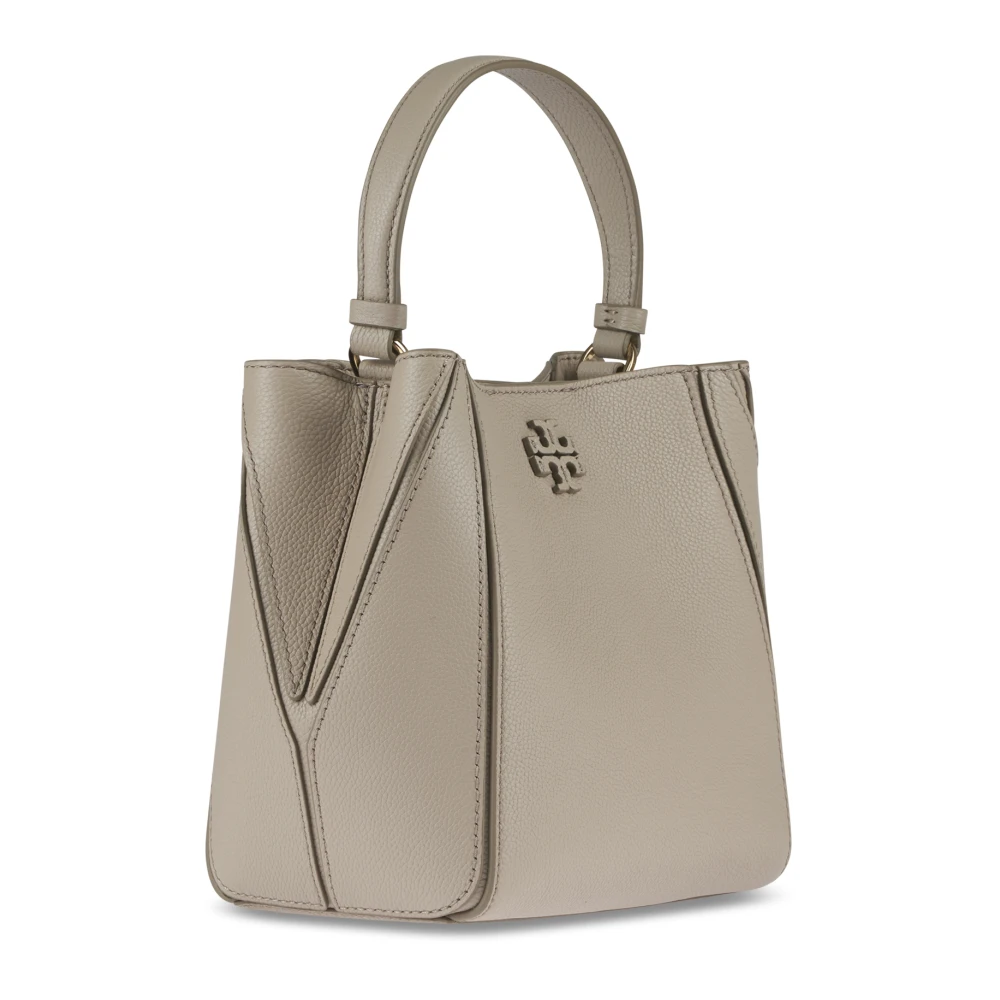 TORY BURCH Stijlvolle Bucket Bag voor Vrouwen Beige Dames