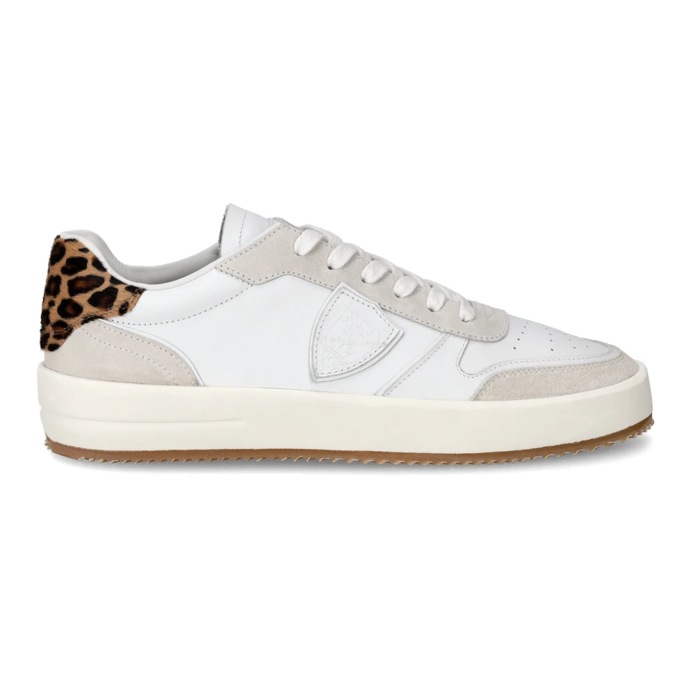 Philippe Model Multicolor Sneakers Med Djurmönster, Låg Modell