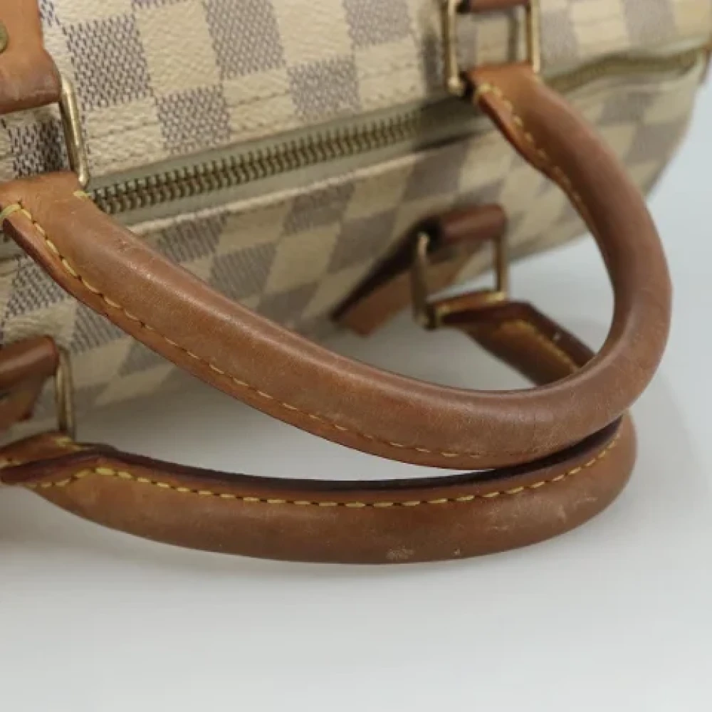Louis Vuitton Vintage Pre-owned Canvas handbags White Dames