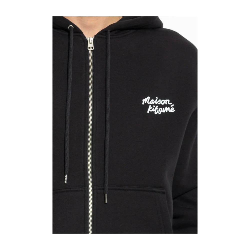Maison Kitsuné Zwarte Sweatshirt Aw24 Herenmode Black Heren