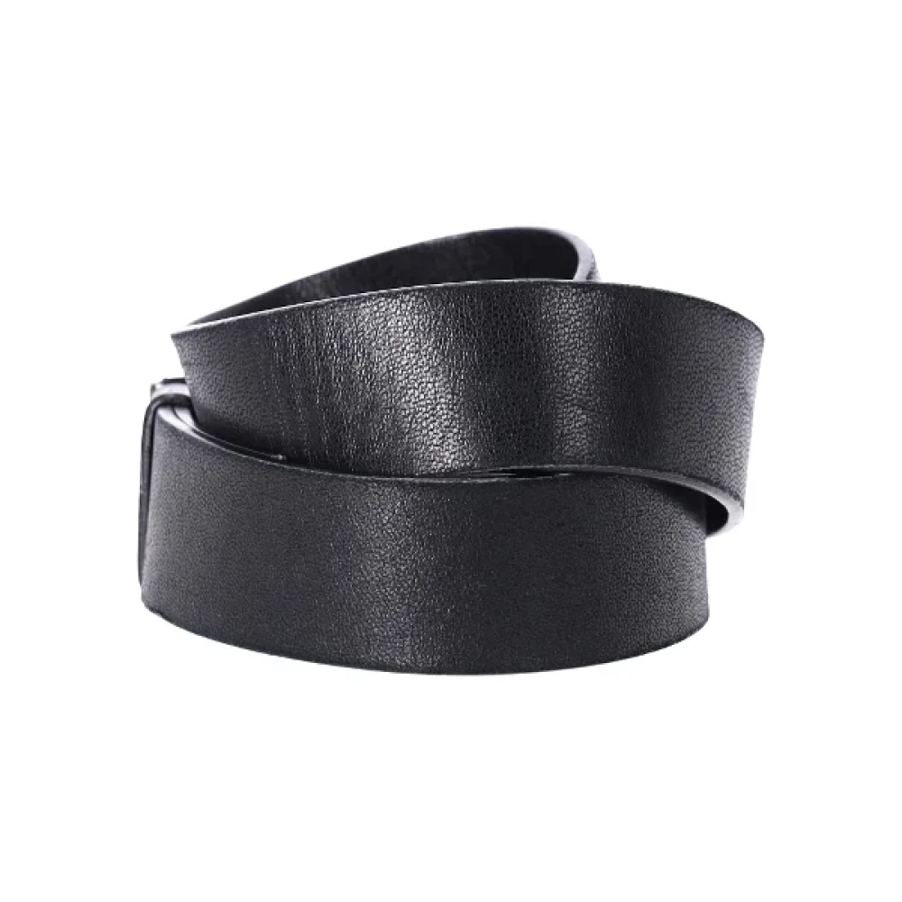 Prada Vintage Pre-owned Leather belts Black Heren
