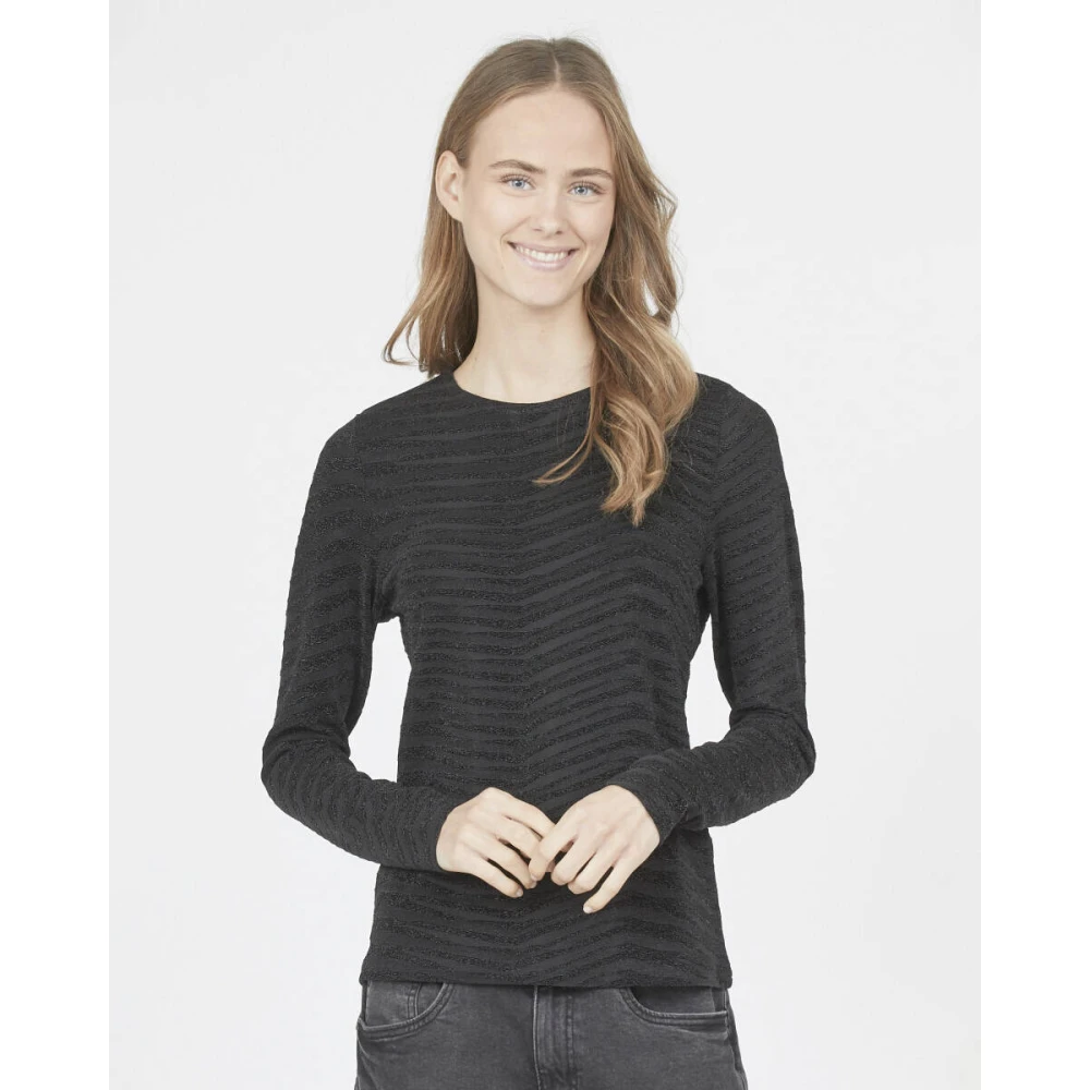 Sisters Point Lange Mouw Vixa Blouse Black Dames
