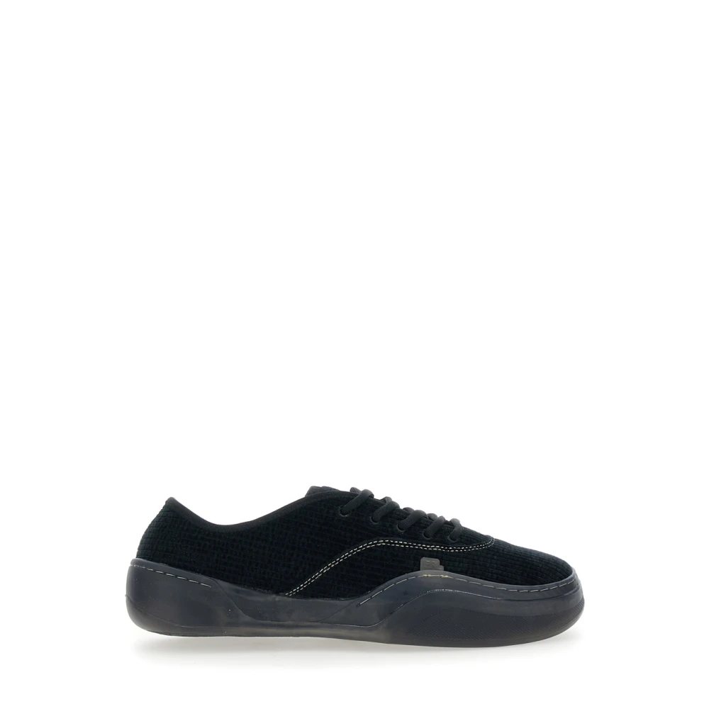 Erl Black Sneakers, Male, 10 Uk, Low-Top Sneaker With Side Logo