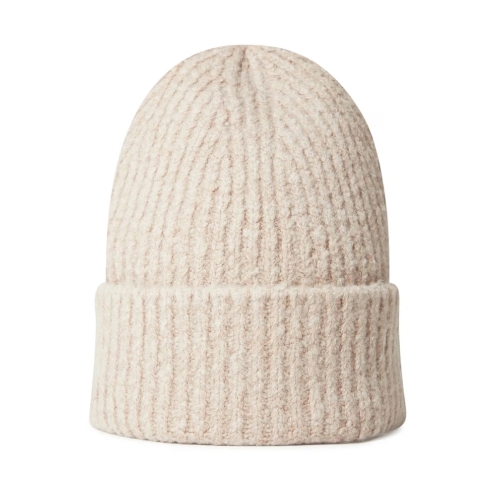 Acne Studios Wolmix Beanie Hoed Beige Dames