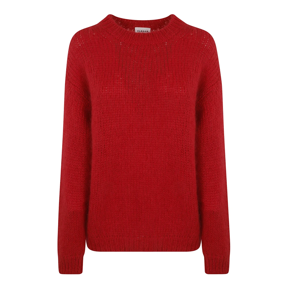 P.a.r.o.s.h. Rode Stijlvolle Dames Sweatshirt Aw24 Red Dames