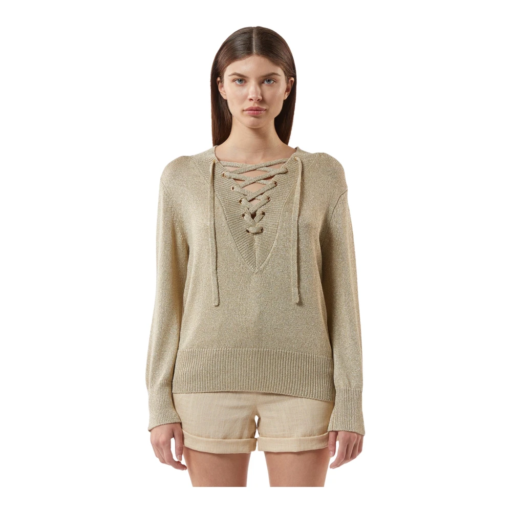 Knitwear > V-neck Knitwear - - Silvian Heach - Modalova